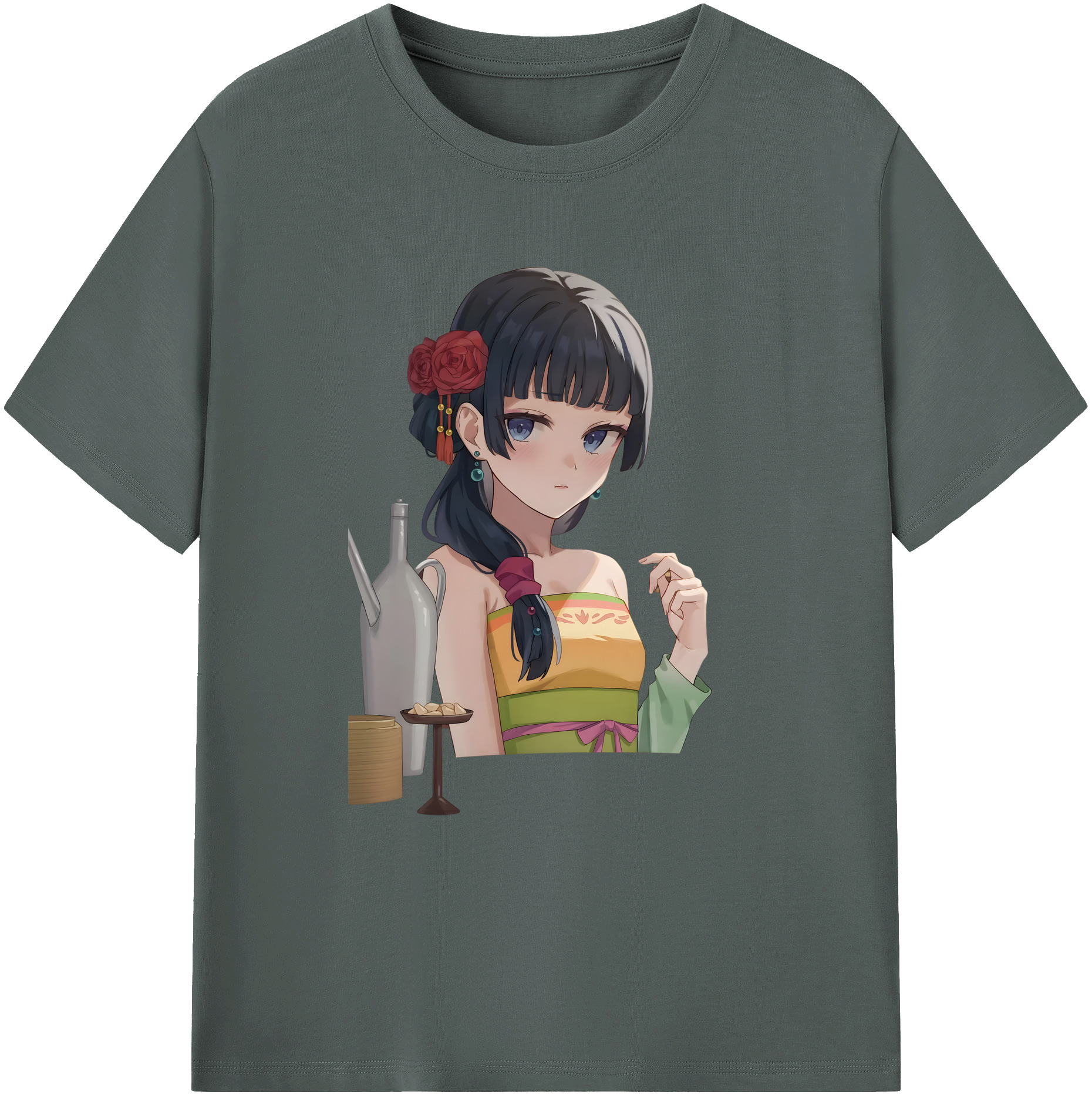 （画像用） 薬屋のひとりごと The Apothecary Diaries 綿100％ メンズ半袖Tシャツ｜肌触りやわらか＆通気性